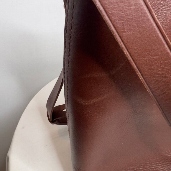 Madewell Brown Leather Bucket Bag - Picture 4 of 15